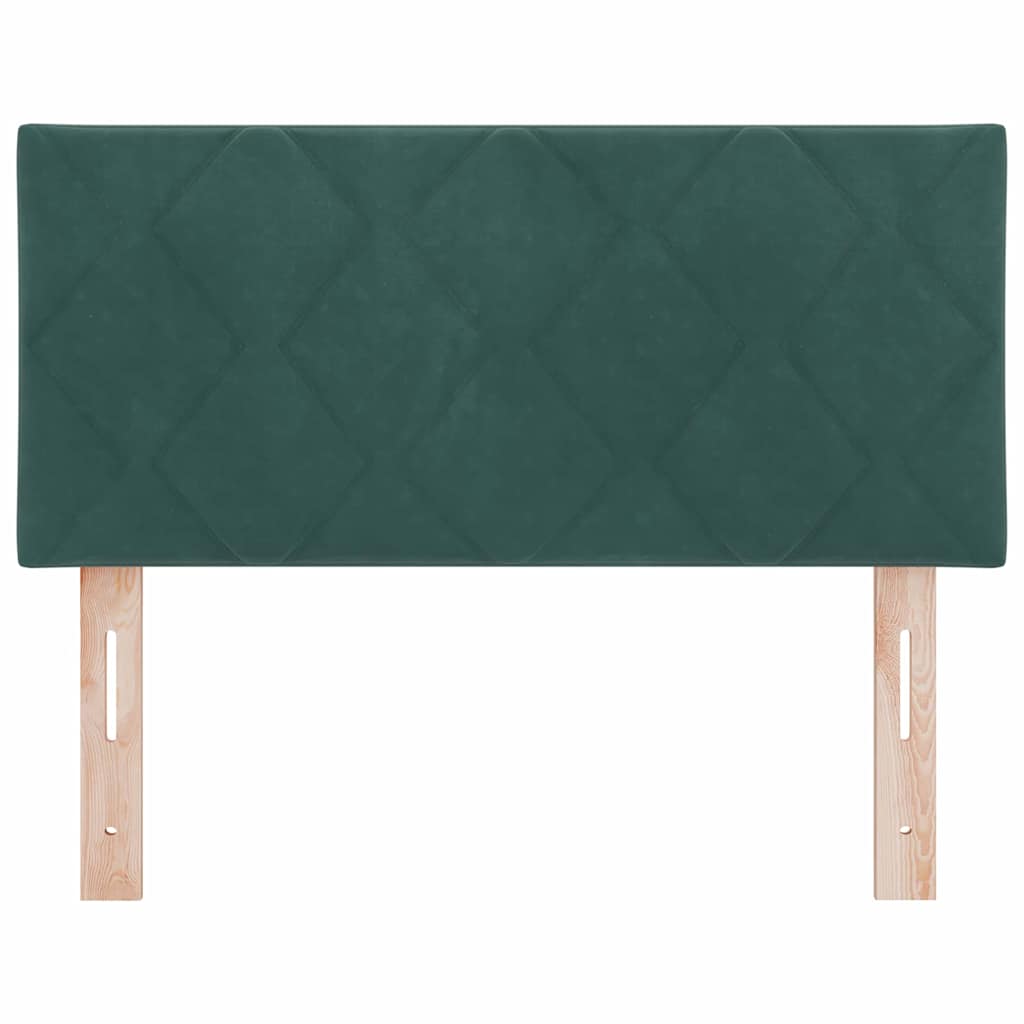 LED Hoofdbord Donkergroen 100 cm Fluweel