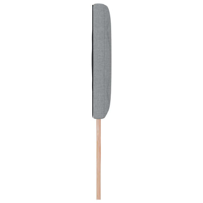 LED Hoofdbord Lichtgrijs 144 cm Stof