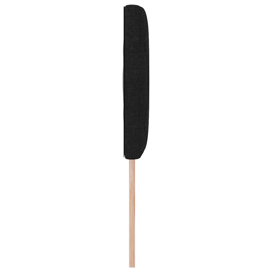 LED Hoofdbord Zwart 144 cm Stof
