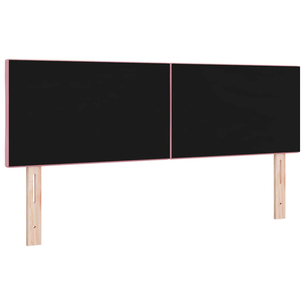 LED Hoofdbord Roze 144 cm Fluweel