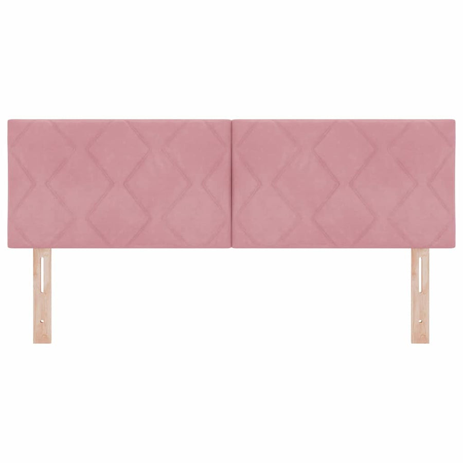 LED Hoofdbord Roze 144 cm Fluweel