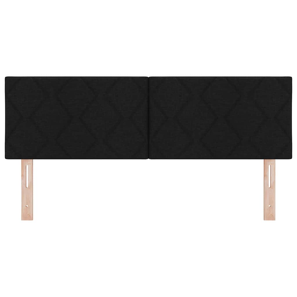 LED Hoofdbord Zwart 160 cm Stof