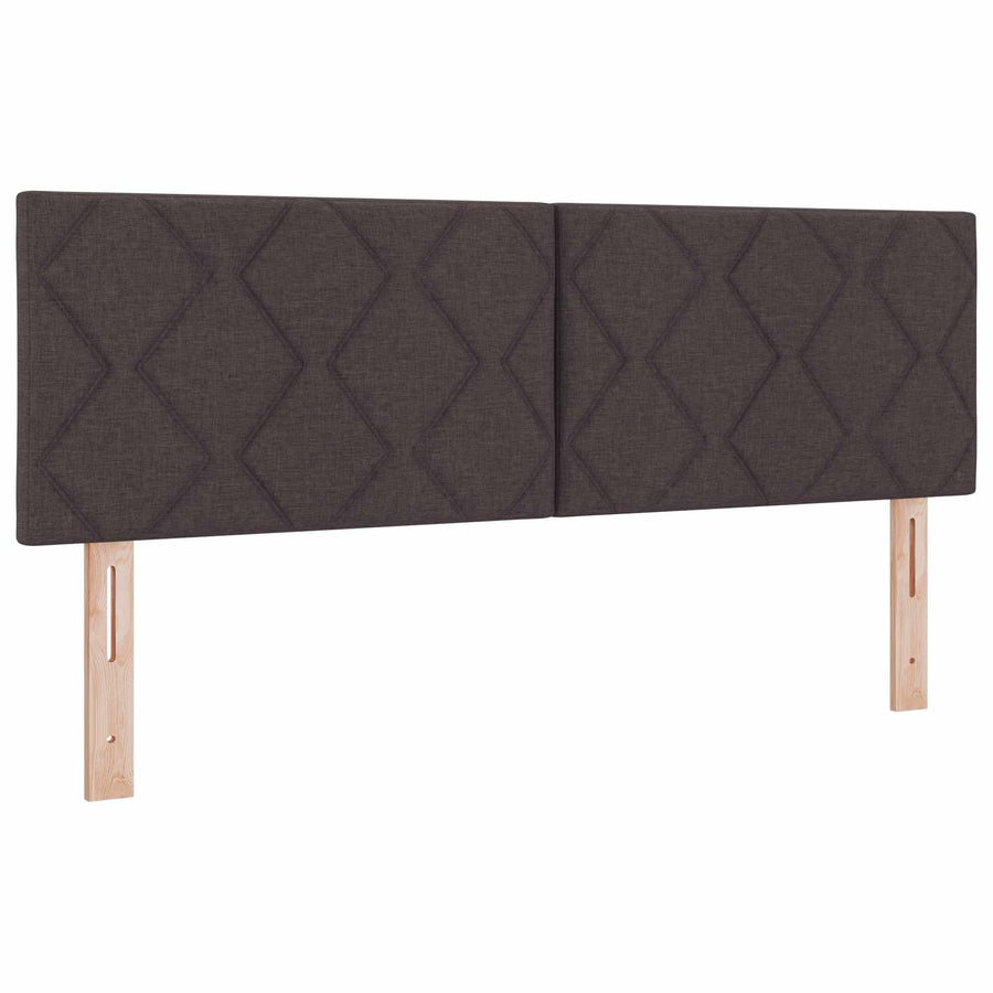 LED Hoofdbord Lichtgrijs 160 cm Stof