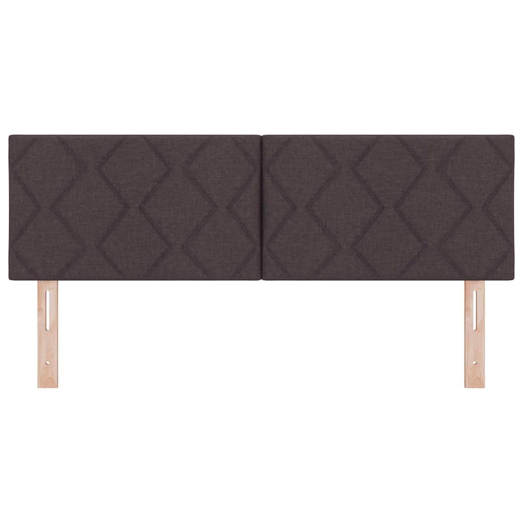 LED Hoofdbord Lichtgrijs 160 cm Stof