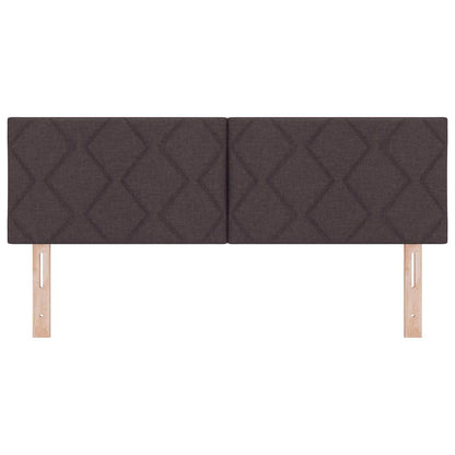 LED Hoofdbord Lichtgrijs 160 cm Stof