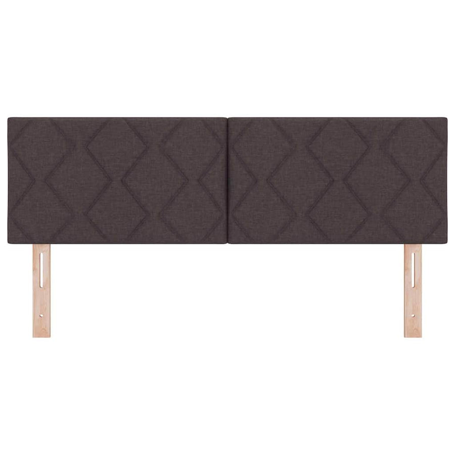 LED Hoofdbord Lichtgrijs 160 cm Stof
