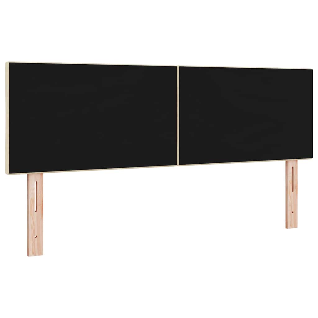 LED Hoofdbord Crème 160 cm Stof