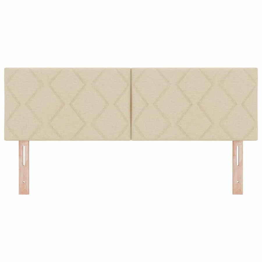 LED Hoofdbord Crème 160 cm Stof