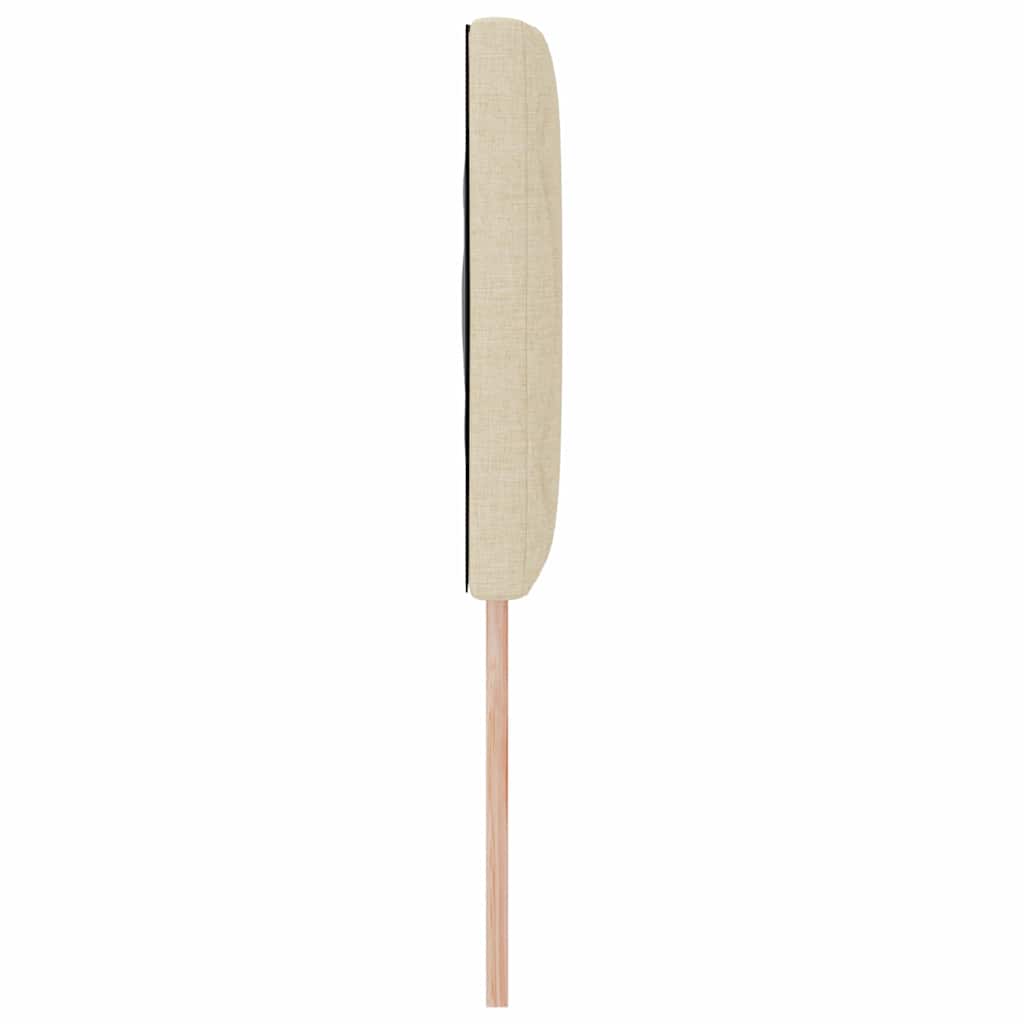LED Hoofdbord Crème 160 cm Stof