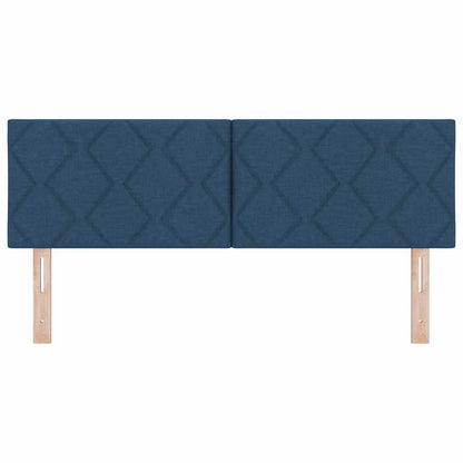 LED Hoofdbord Blauw 160 cm Stof
