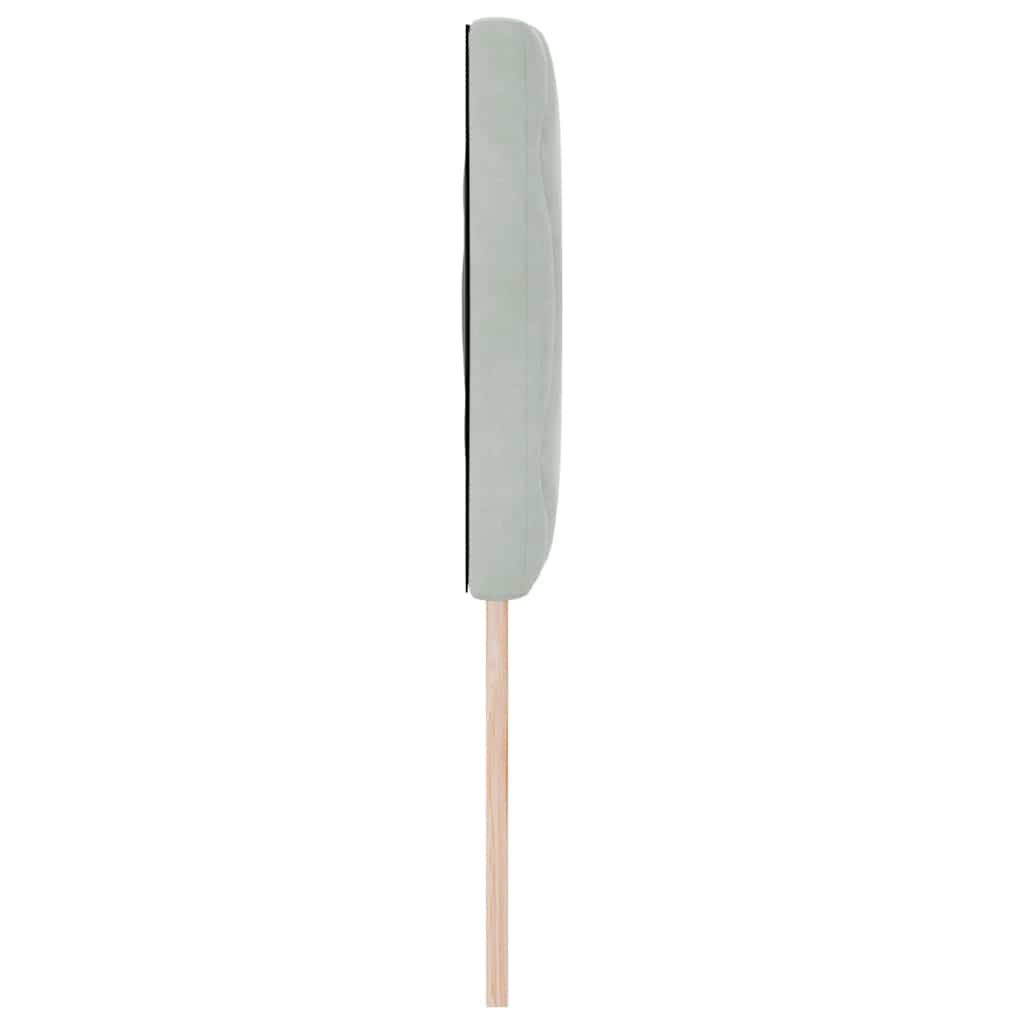 LED Hoofdbord Lichtgrijs 160 cm Fluweel