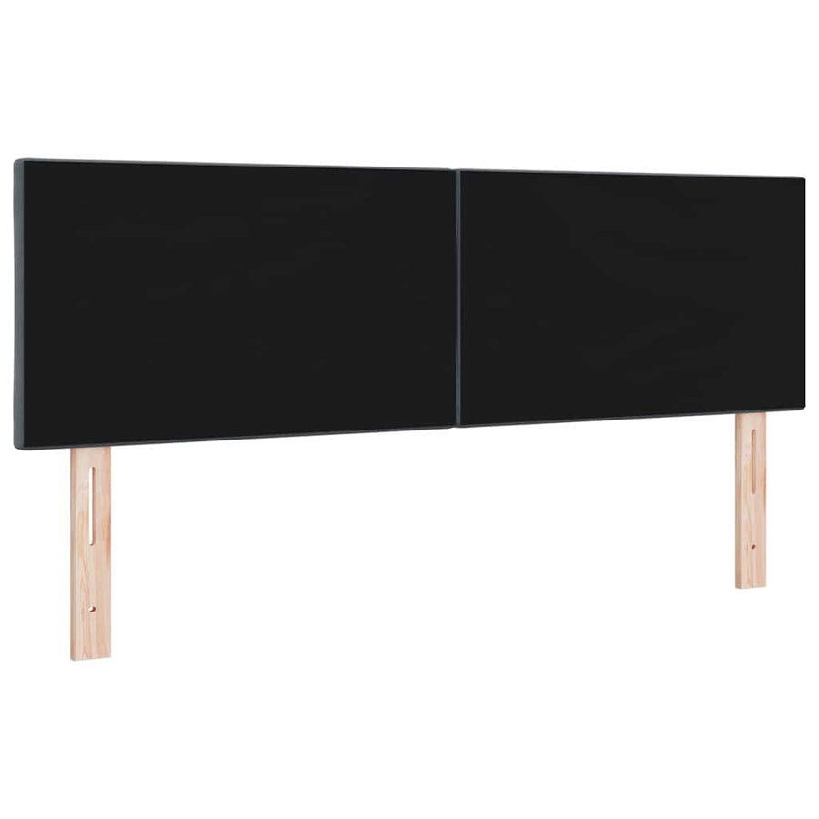 LED Hoofdbord Donkergrijs 160 cm Fluweel