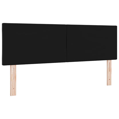 LED Hoofdbord Zwart 160 cm Fluweel