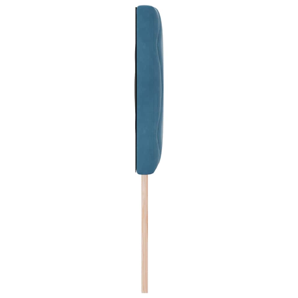 LED Hoofdbord Donkerblauw 160 cm Fluweel