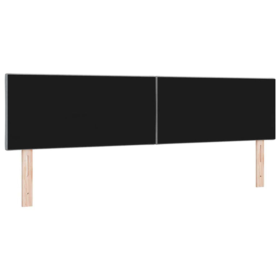 LED Hoofdbord Lichtgrijs 180 cm Stof