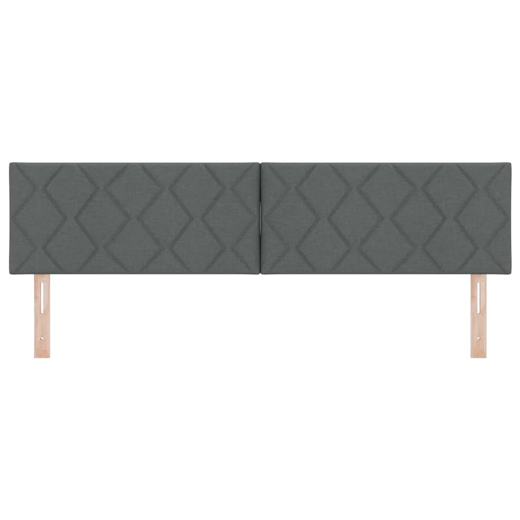 LED Hoofdbord Grijs 180 cm Stof