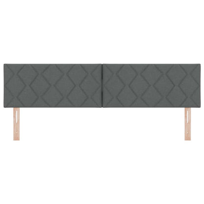 LED Hoofdbord Grijs 180 cm Stof