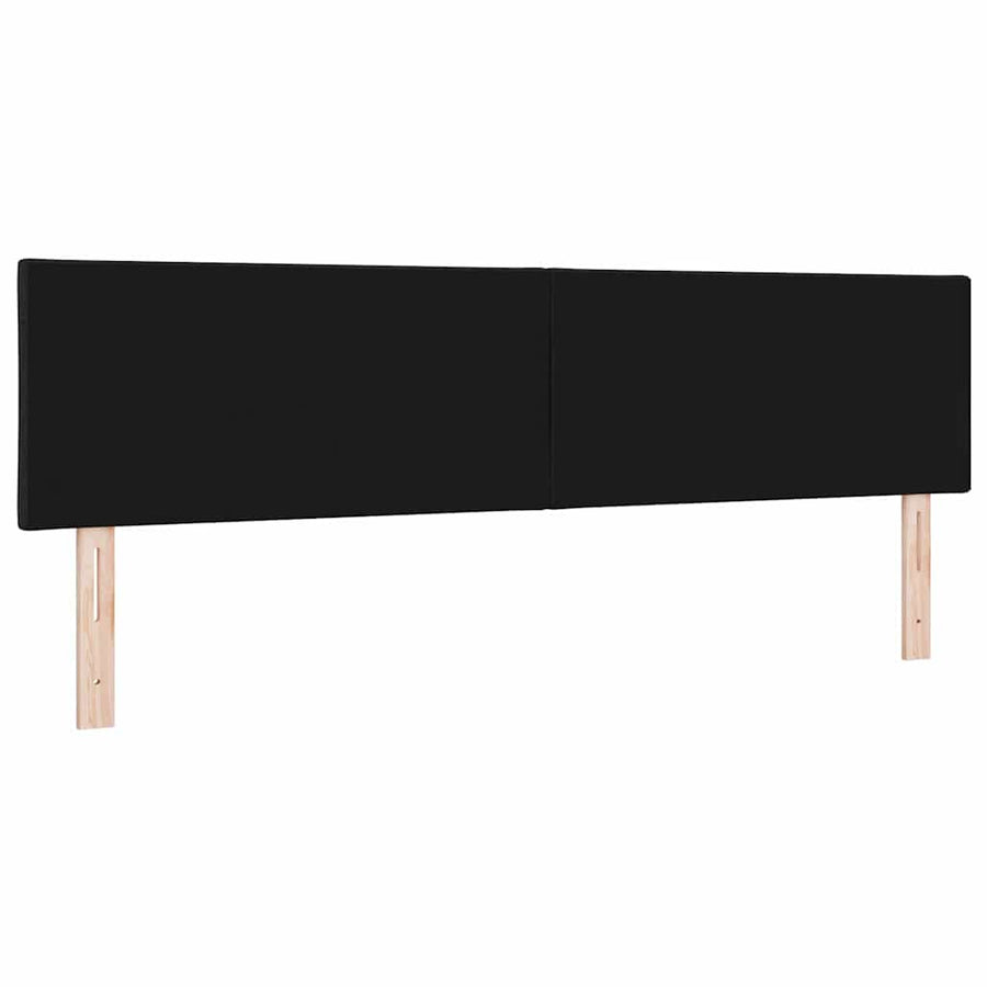 LED Hoofdbord Zwart 180 cm Stof