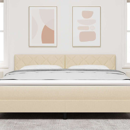 LED Hoofdbord Crème 180 cm Stof