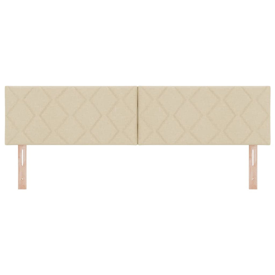 LED Hoofdbord Crème 180 cm Stof