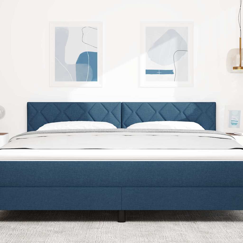 LED Hoofdbord Blauw 180 cm Stof
