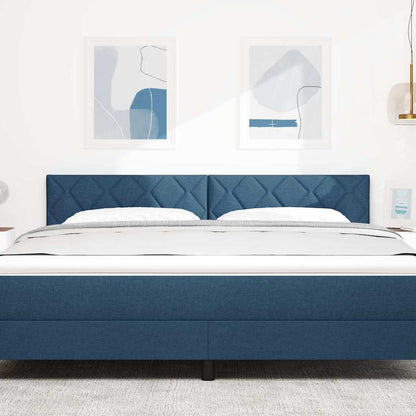 LED Hoofdbord Blauw 180 cm Stof