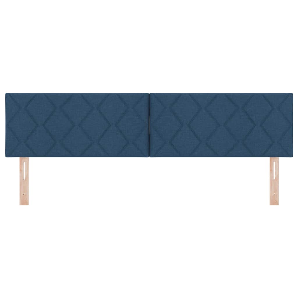 LED Hoofdbord Blauw 180 cm Stof