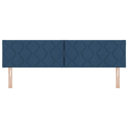 LED Hoofdbord Blauw 180 cm Stof