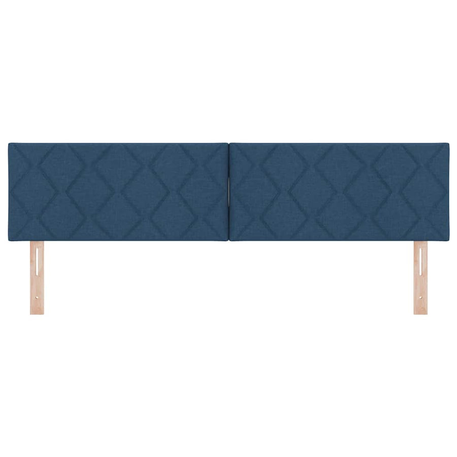 LED Hoofdbord Blauw 180 cm Stof