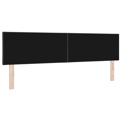 LED Hoofdbord Donkergrijs 180 cm Fluweel