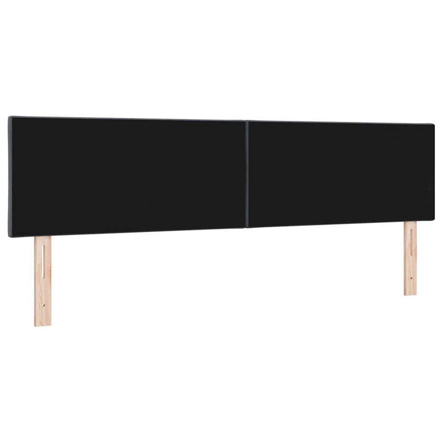 LED Hoofdbord Donkergrijs 180 cm Fluweel