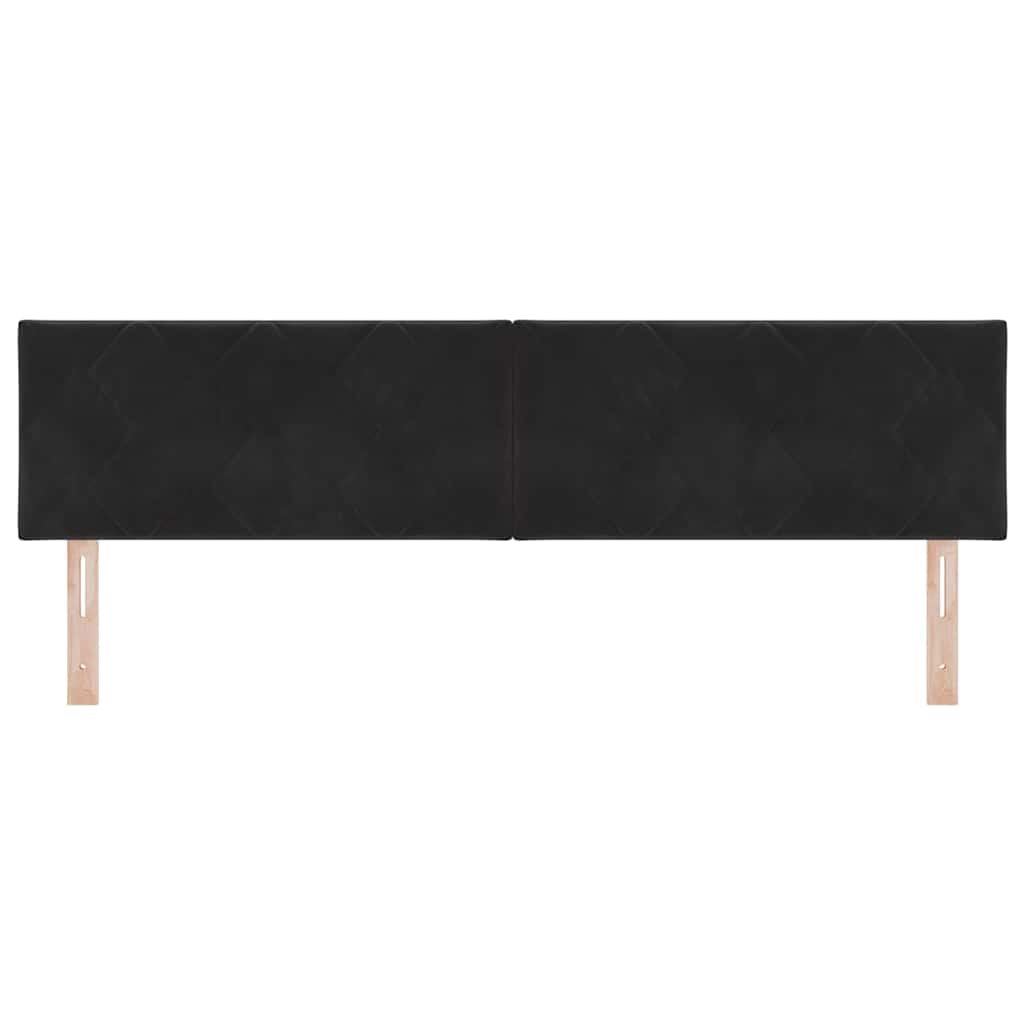 LED Hoofdbord Zwart 180 cm Fluweel