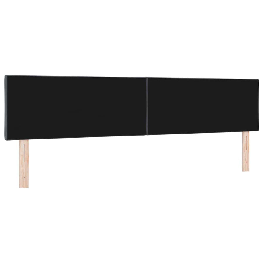 LED Hoofdbord Donkergrijs 200 cm Fluweel