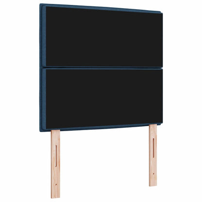 LED Hoofdbord met LED-stripverlichting Blauw 80 cm Stof