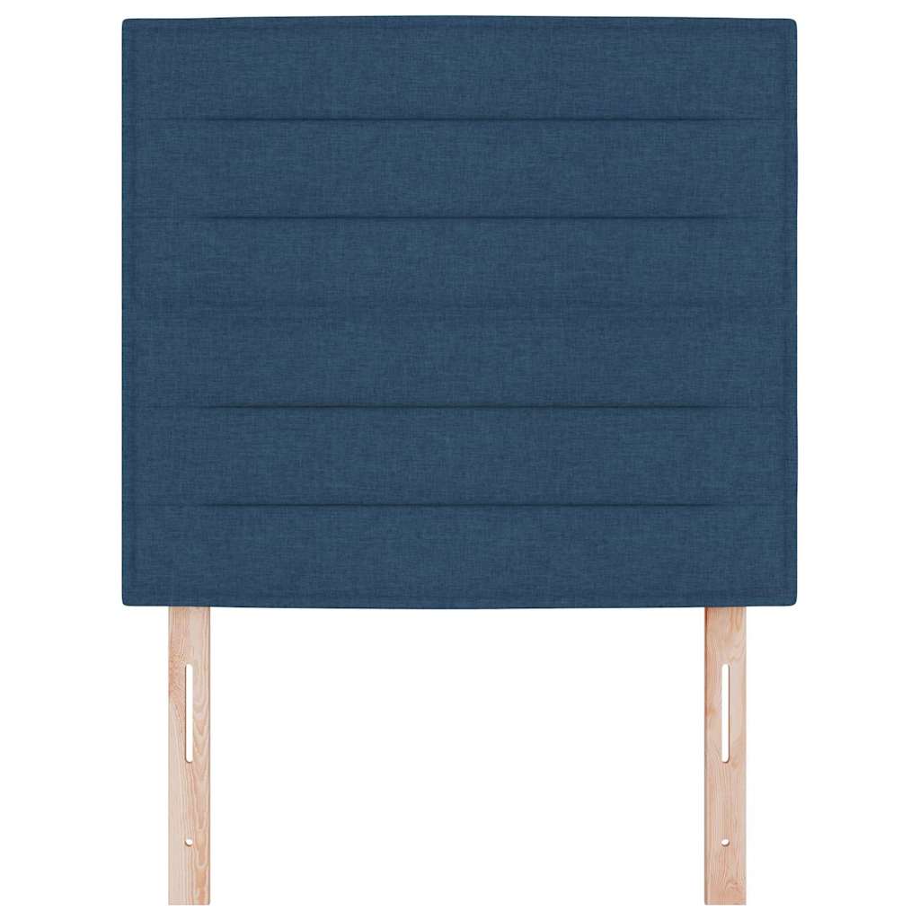 LED Hoofdbord met LED-stripverlichting Blauw 80 cm Stof