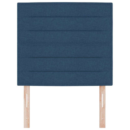 LED Hoofdbord met LED-stripverlichting Blauw 80 cm Stof