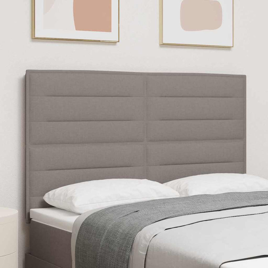 LED Hoofdbord Taupe Stof