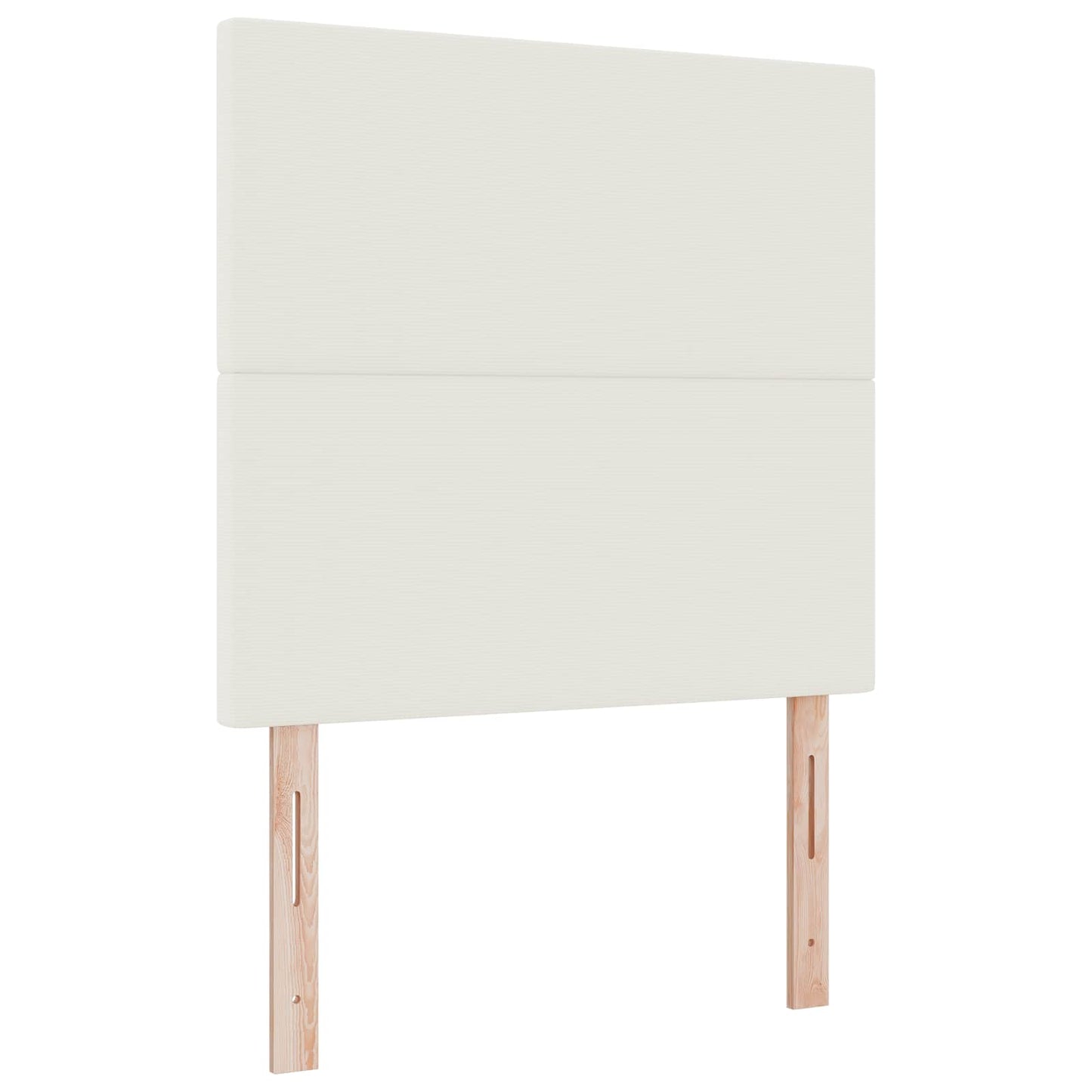 LED Hoofdbord met LED-stripverlichting Crème 80 cm Katoen Stof