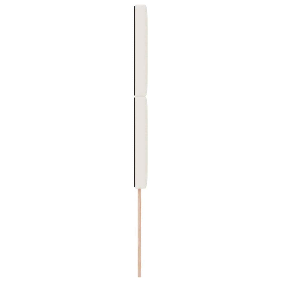 LED Hoofdbord met LED-stripverlichting Crème 80 cm Katoen Stof