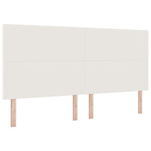 LED Hoofdbord met LED -striplichten Crème 200 cm Stof