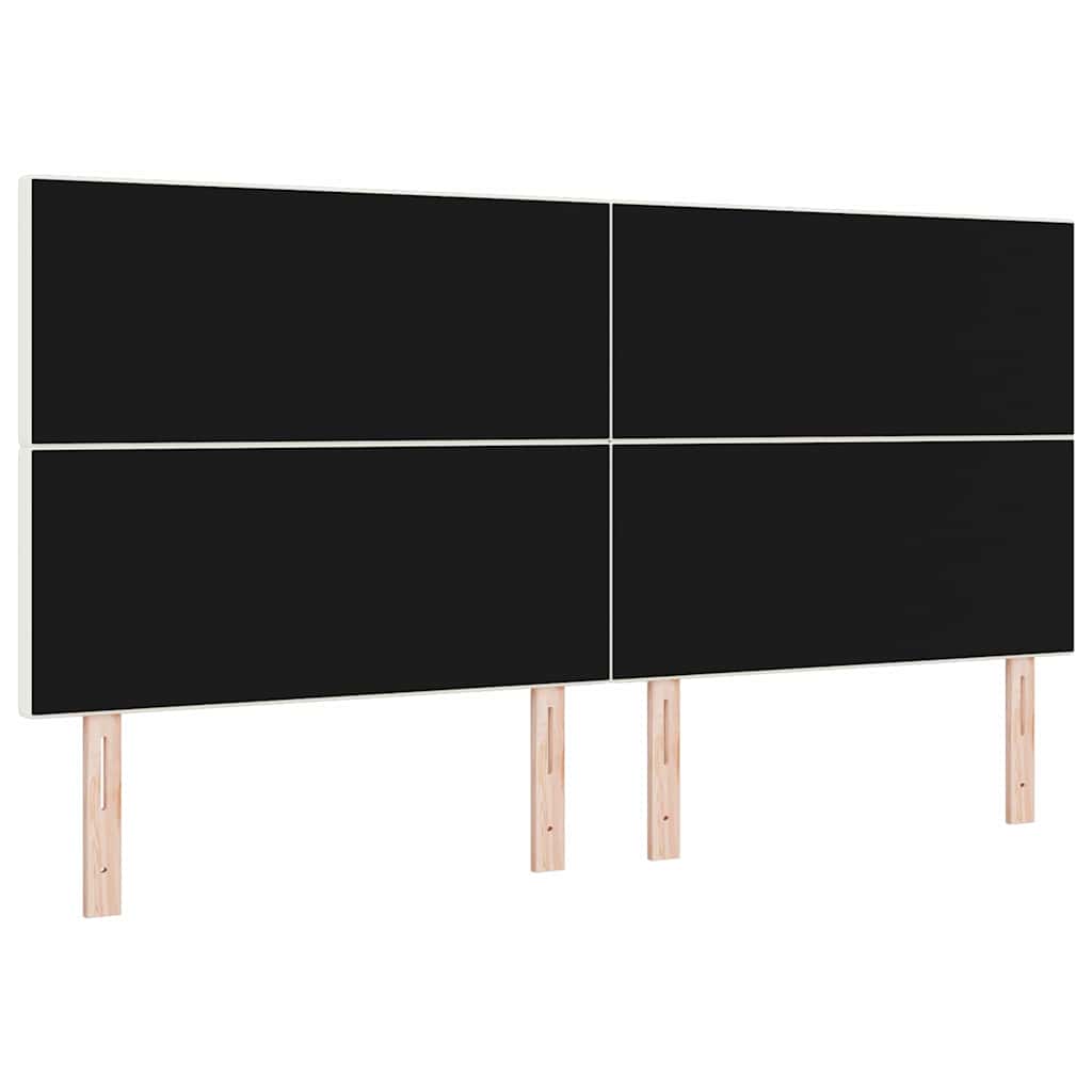 LED Hoofdbord met LED -striplichten Crème 200 cm Stof