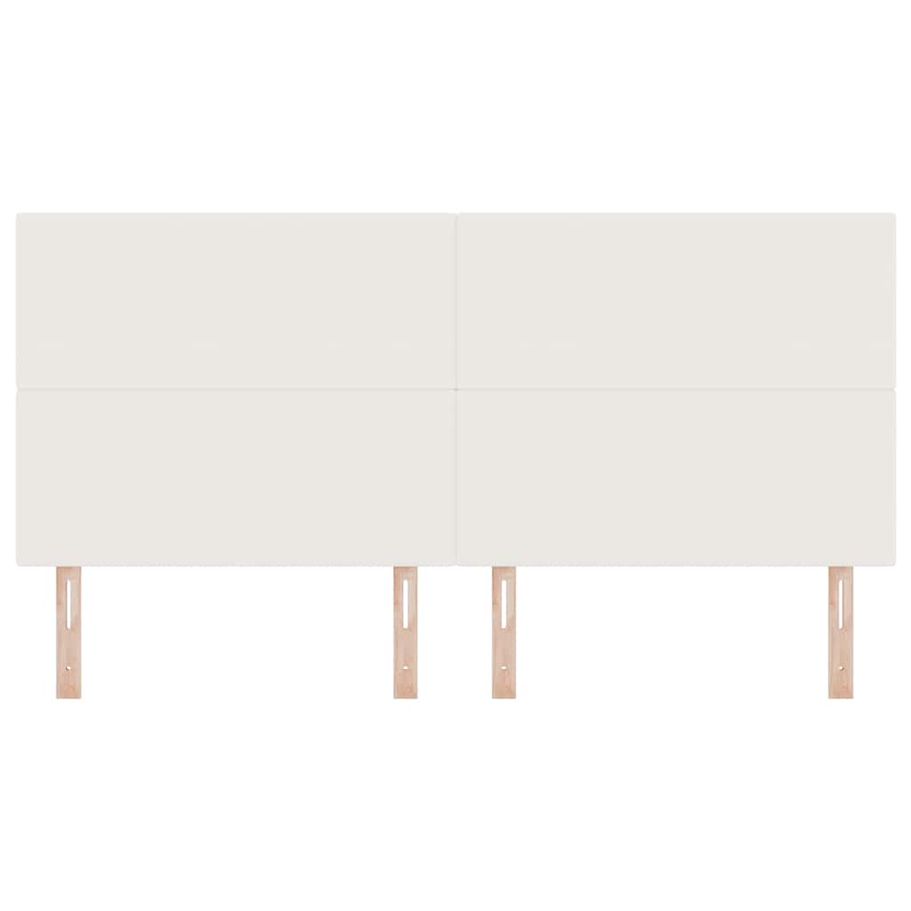 LED Hoofdbord met LED -striplichten Crème 200 cm Stof