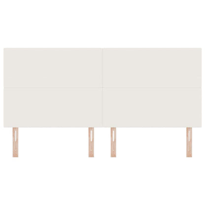 LED Hoofdbord met LED -striplichten Crème 200 cm Stof