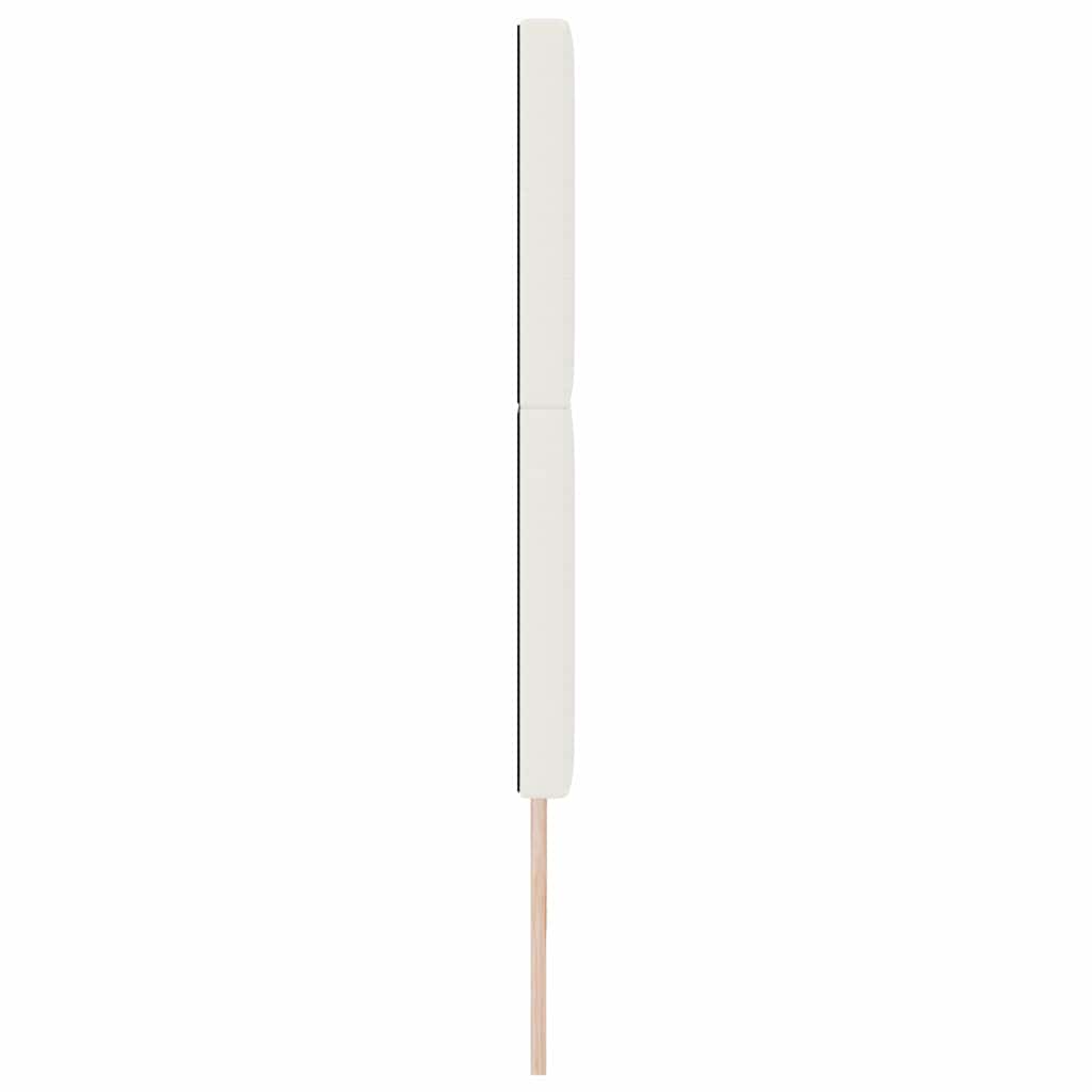 LED Hoofdbord met LED -striplichten Crème 200 cm Stof