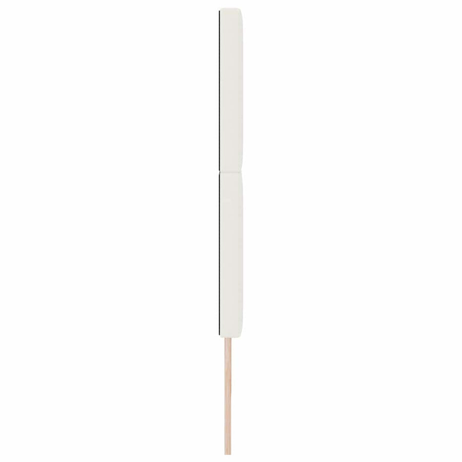 LED Hoofdbord met LED -striplichten Crème 200 cm Stof