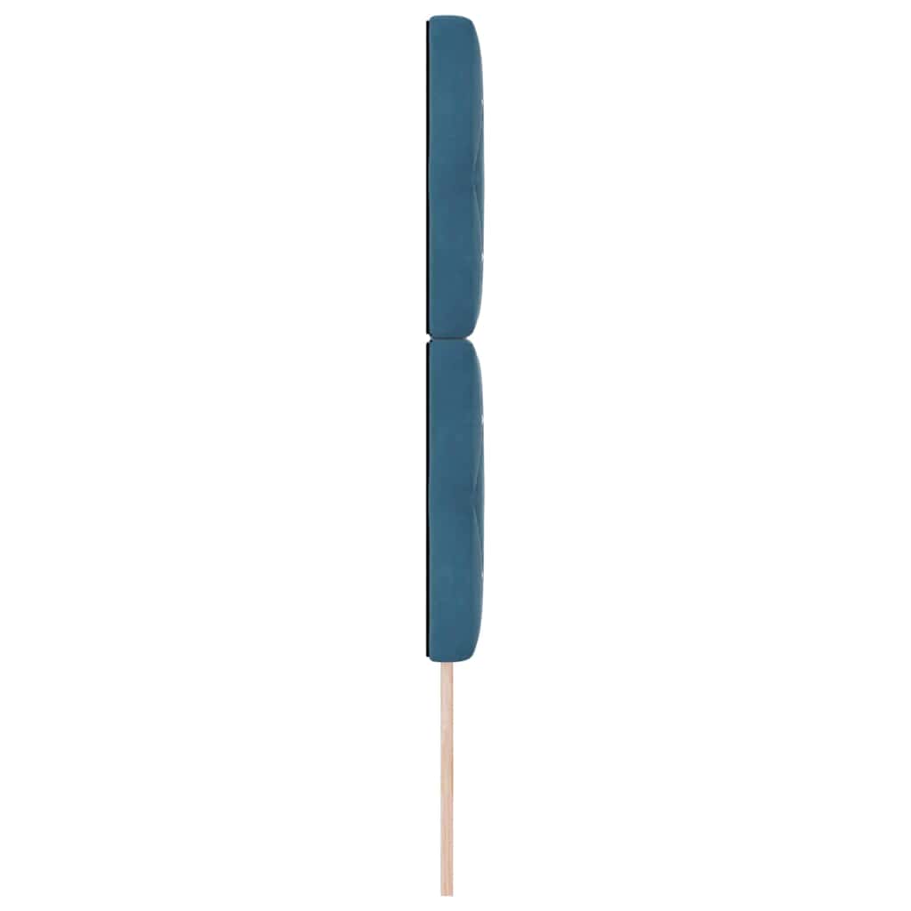 LED Hoofdbord met hoofdeinde Donkerblauw 80 cm Fluweel