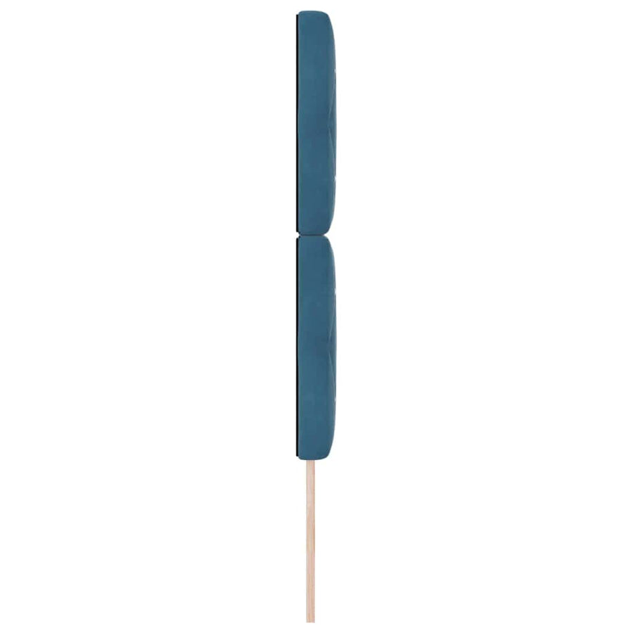 LED Hoofdbord met hoofdeinde Donkerblauw 80 cm Fluweel