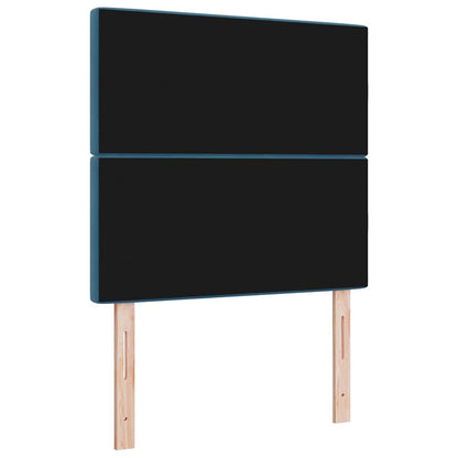 LED Hoofdbord met hoofdeinde Donkerblauw 100 cm Fluweel