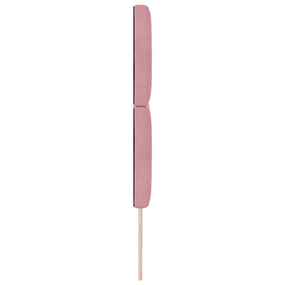 LED Hoofdbord met LED-stripverlichting Roze 160 cm Fluweel