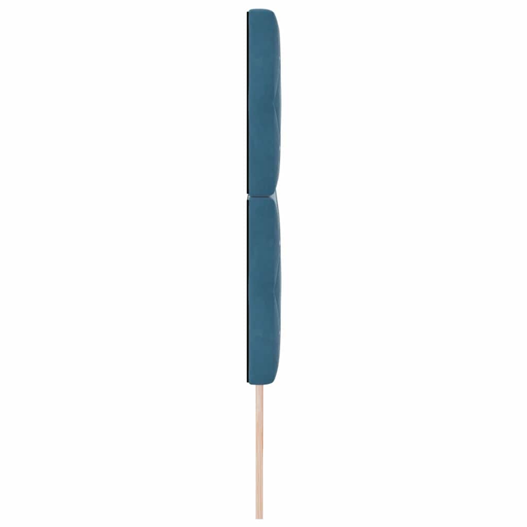 LED Hoofdbord met hoofdeinde Donkerblauw 200 cm Fluweel
